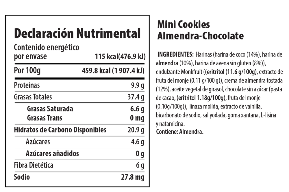 Smart Bites Mini Cookies Almendra